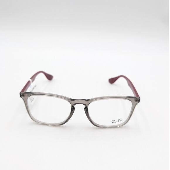 Ray Ban Unisex Full Rim Square Eyeglasses RB7074 Clear Grey Frame 52-18-145 - Picture 4 of 8